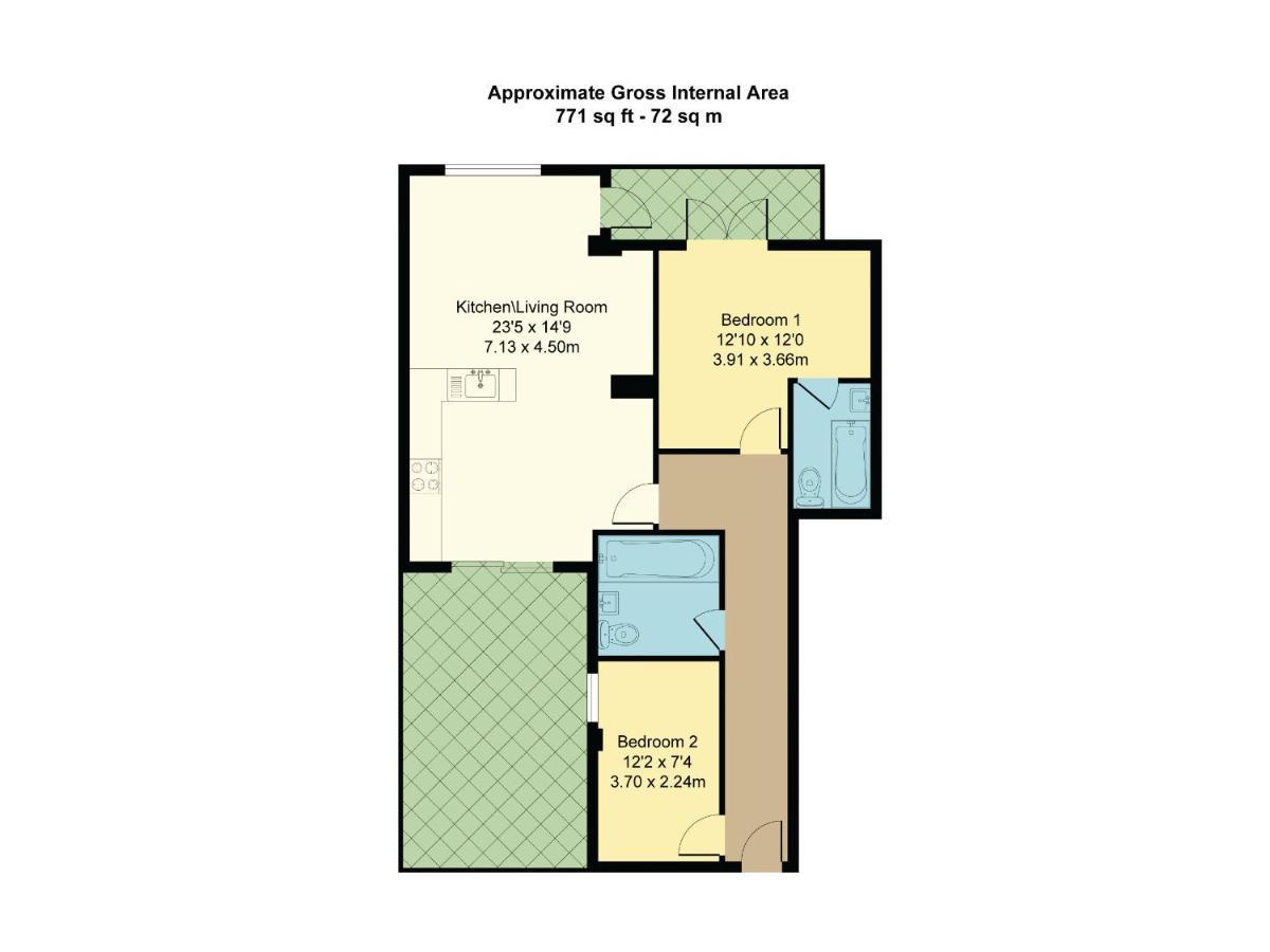 Central London, Jaccuzzi,Newbuild, 2 Bedrooms Two Baths エクステリア 写真